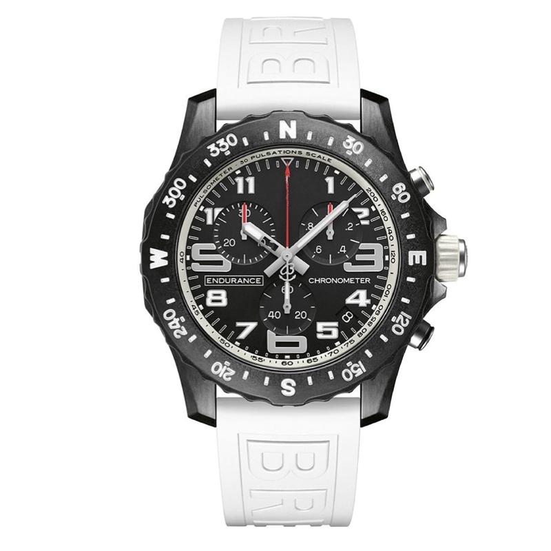 

Wristwatches 2021 Endurance Pro 44mm Wristwatch Black White Rubber 1884 Men Watch Quartz Chronograph Sapphire Glass Watches