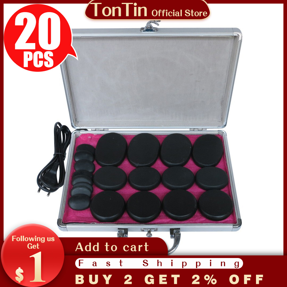Best selling! 20pcs/set body Massage stones massage stone set hot stone with heater box ysgyp-nls CE and ROHS-image-407937513