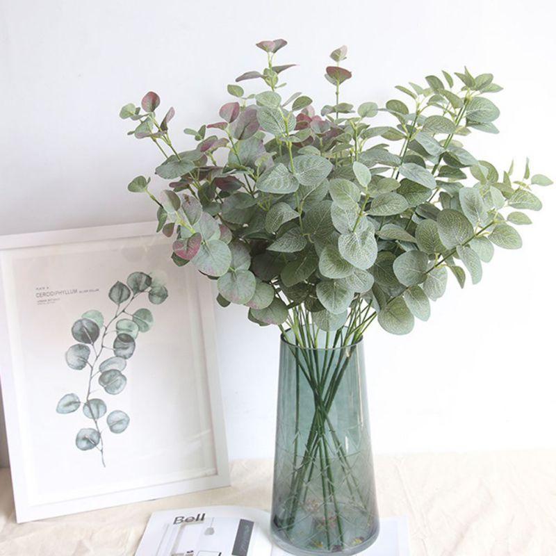 

Artificial Money Tree Leaf Fake Branch Realistic Simulation Plant Wedding Party Decorative Ornament Props Home Decoration