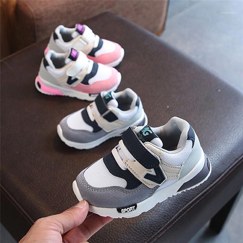 

Spring Autumn Children Casual Mesh Sport Shoes Baby Boys Girls Soft Sneakers Kids Hook Child Soft Letter Running Shoes Kids1, Gray