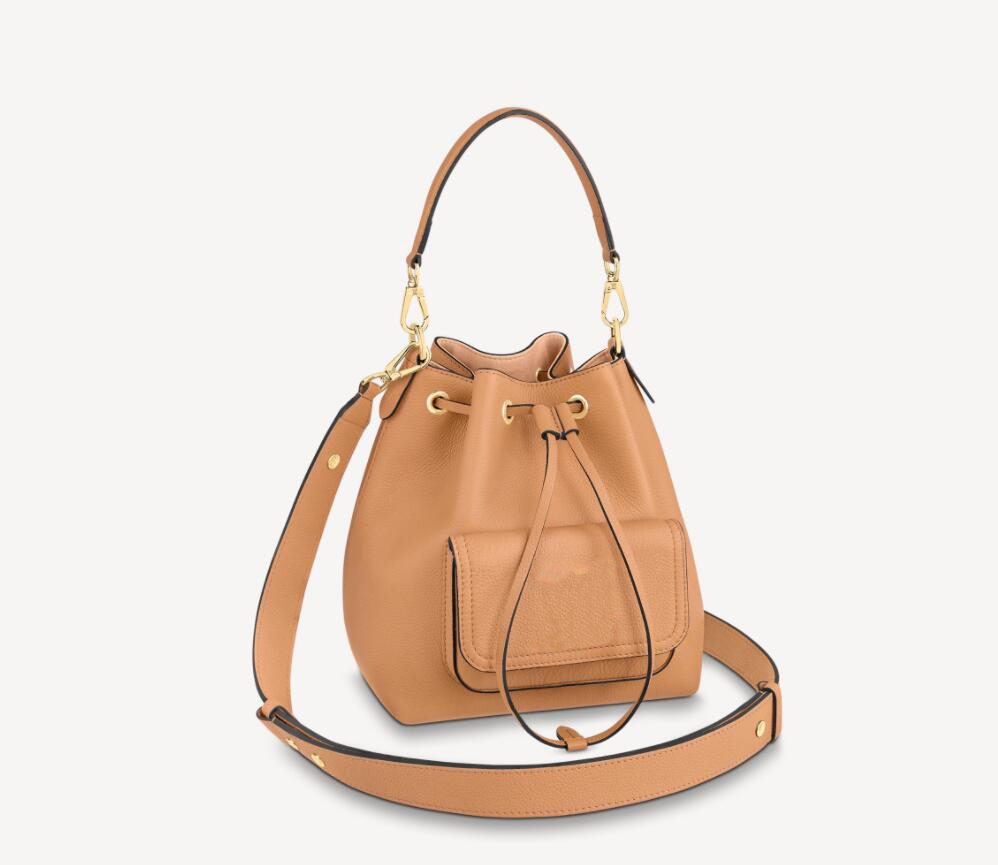 

M57687 M57689 Summer Womens Lockme Bucket Shoulder Bag Canvas Pocket Letter Ornaments Crossbody Female Handbag Book Tote Clutch Purses, Beige