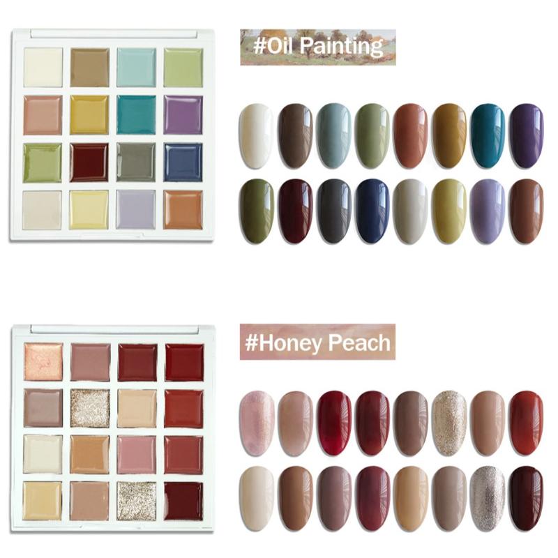 

Nail Gel MAOMIA 16 Colors Solid Polish Painting Off UV/LED 9ML Professional Salon Paint Semi Permanent Manicure, Red;pink