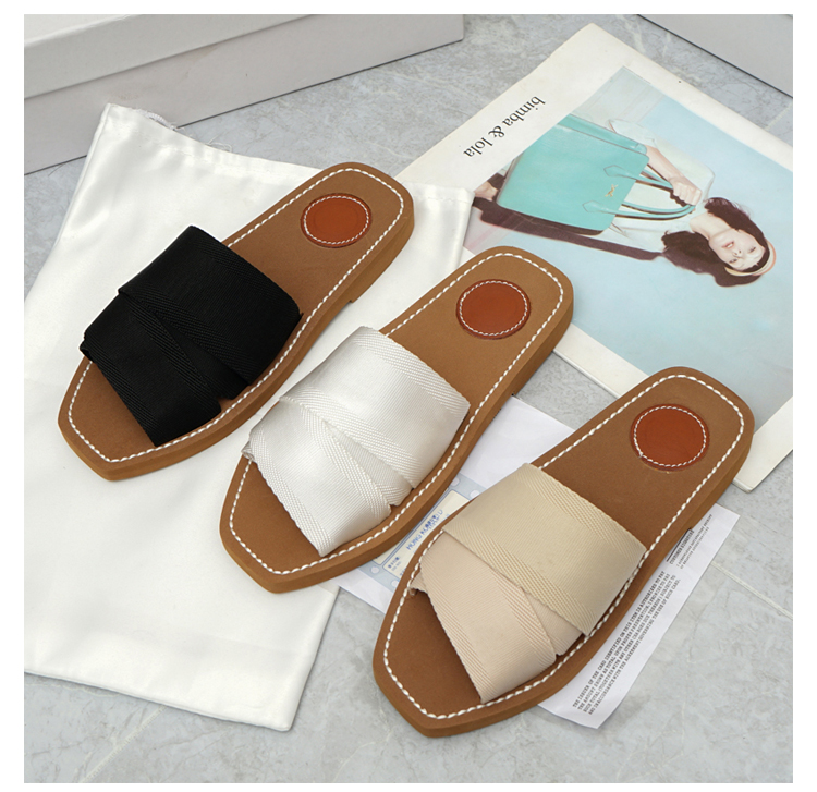 

Luxury Designer Shoes Women Slippers Beach Slippers Womens Open Toe Flip Flops Apricot Slipper Fashion Slide Black Green Women Shoe Loafer S