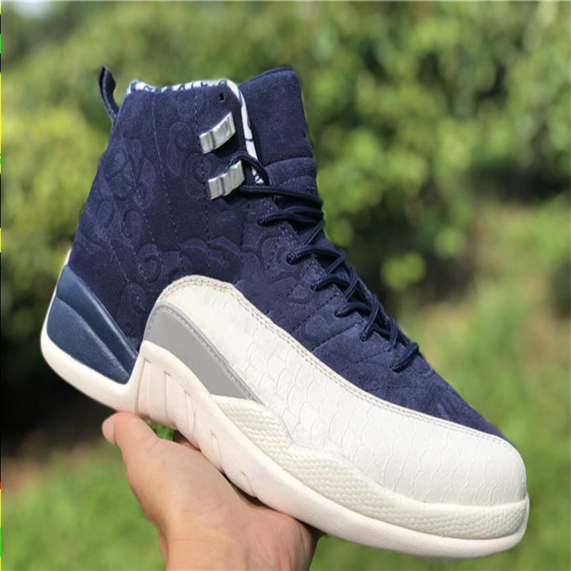

Limited Edition Union With Fashion Carbon XII Fiber BoxDVEI Real Basketball Shoes Flight Trainers 12 International Mmjou, Black