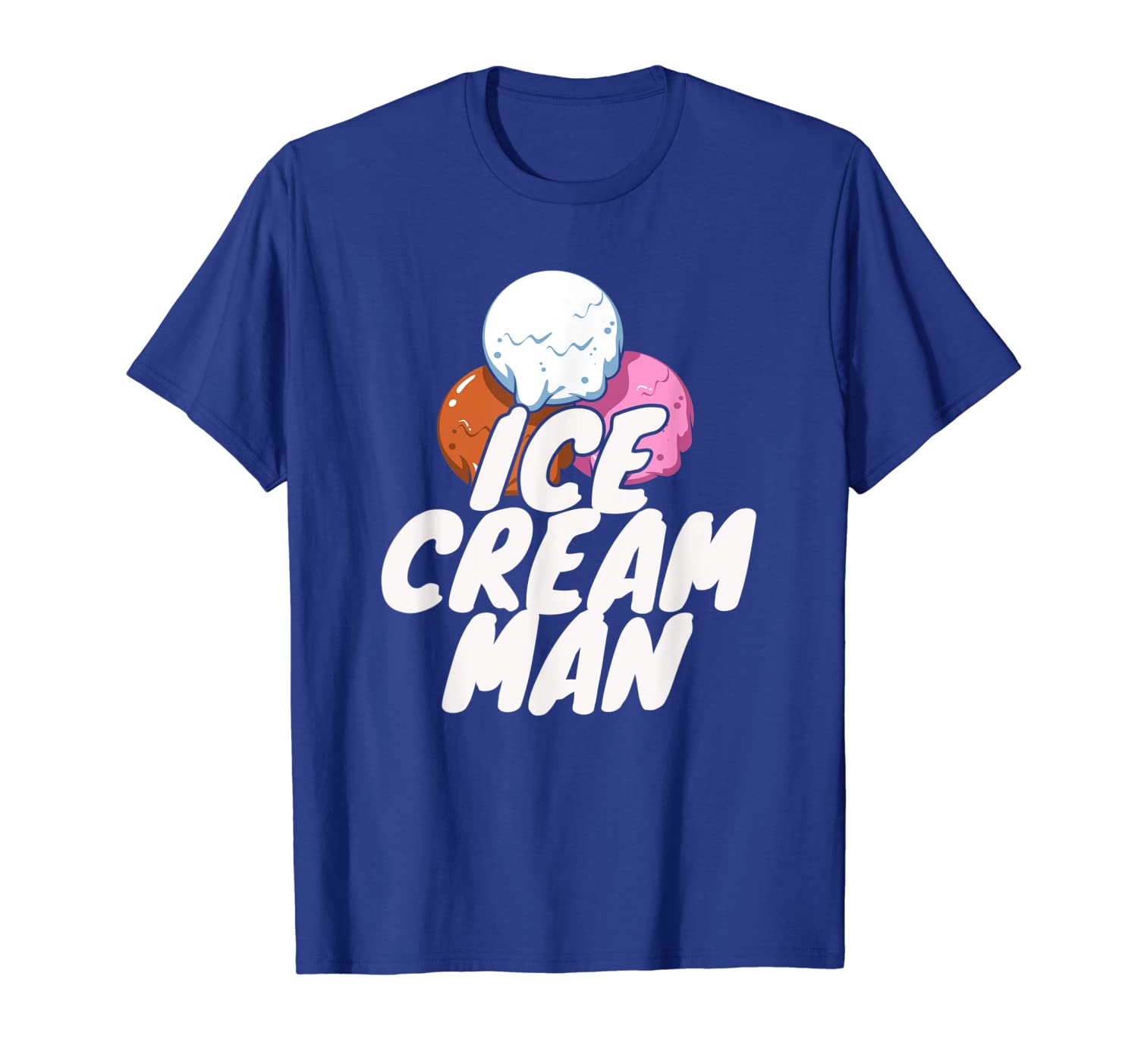 

Ice Cream Man T-Shirt | Icecream Truck Driver Job, White;black