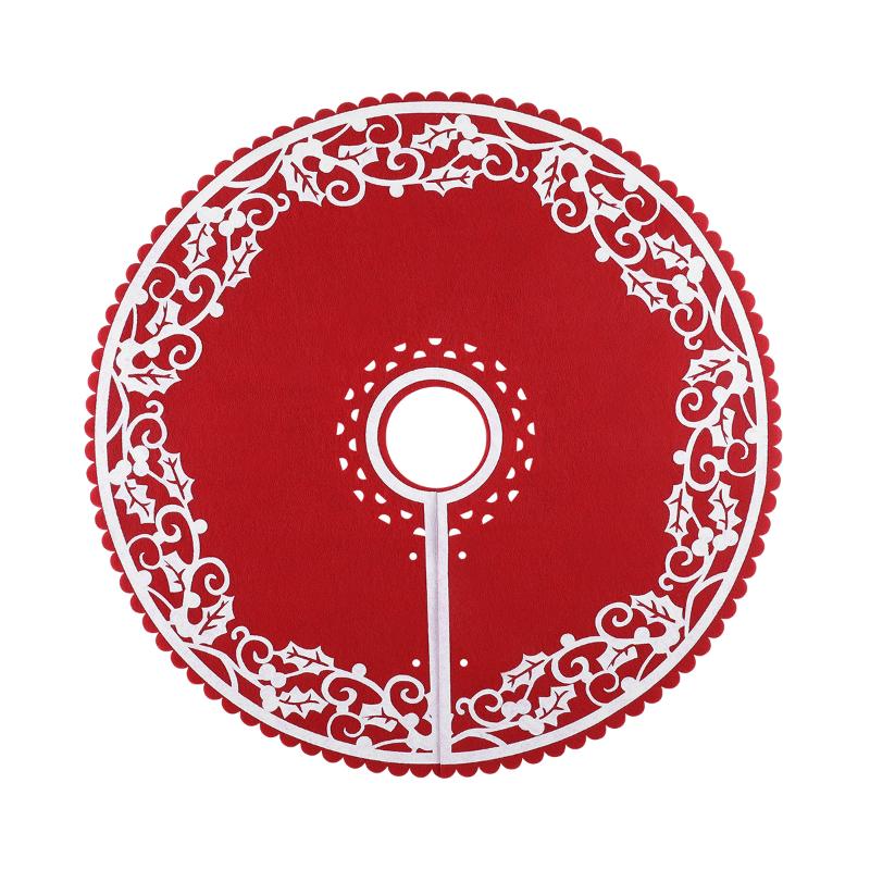 

Christmas Decorations LIOOBO 30cm Creative Tree Skirt Base Decoration Apron Wrap
