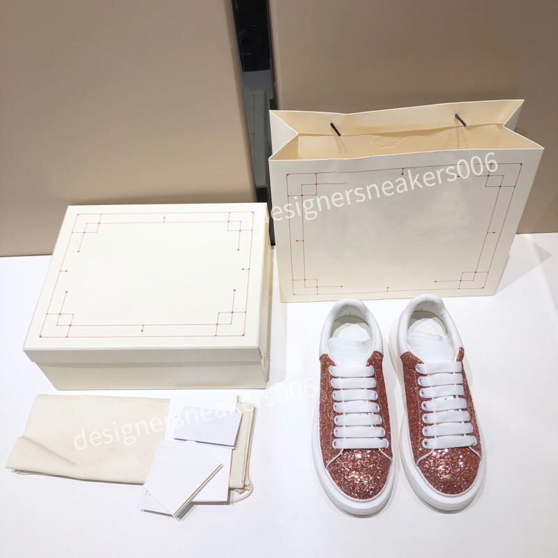 

2021 High Quality Outdoor Shoes Leather Platform Dress Wedding Casual Sneakers For Men Women Ladies Sports Designers Trainers Sequins Sequins, 01