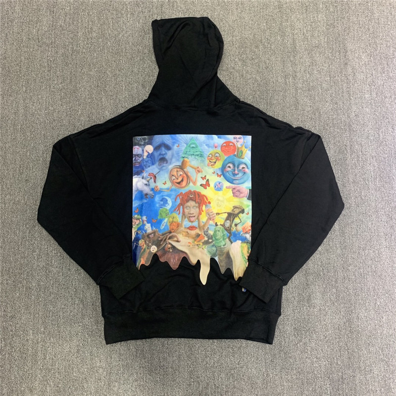 

2021 New 20ss Hiphop Top Oversized Kanye West Graffiti Trippie Redd Lifes a Trip Album Hoodies Men Women Pullover Hooded C01m
