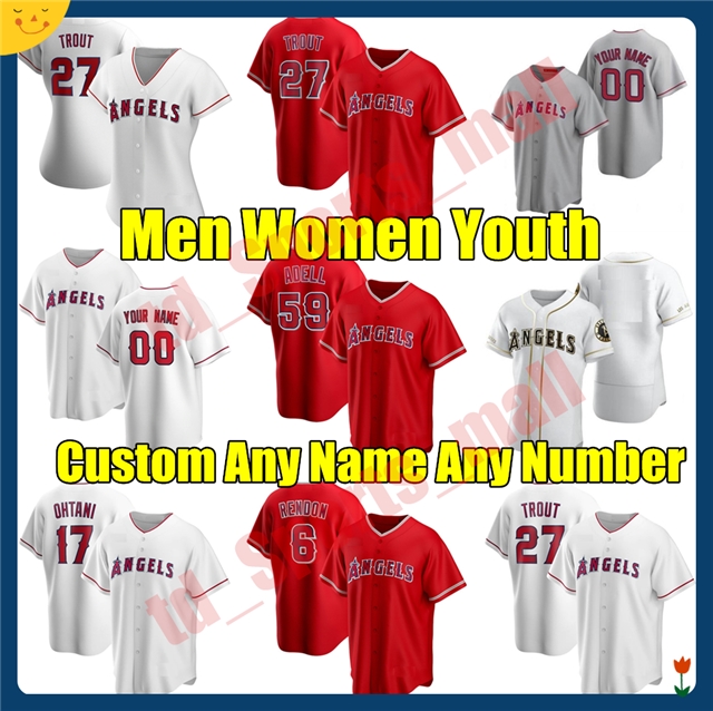 

Los Men Women youth Angeles 27 Angelsof Mike Trout Jersey 17 Shohei Ohtani Anthony Rendon Dylan Bundy Baseball Jared Walsh Dexter Fowler Anaheim David jerseys, As shown in illustration