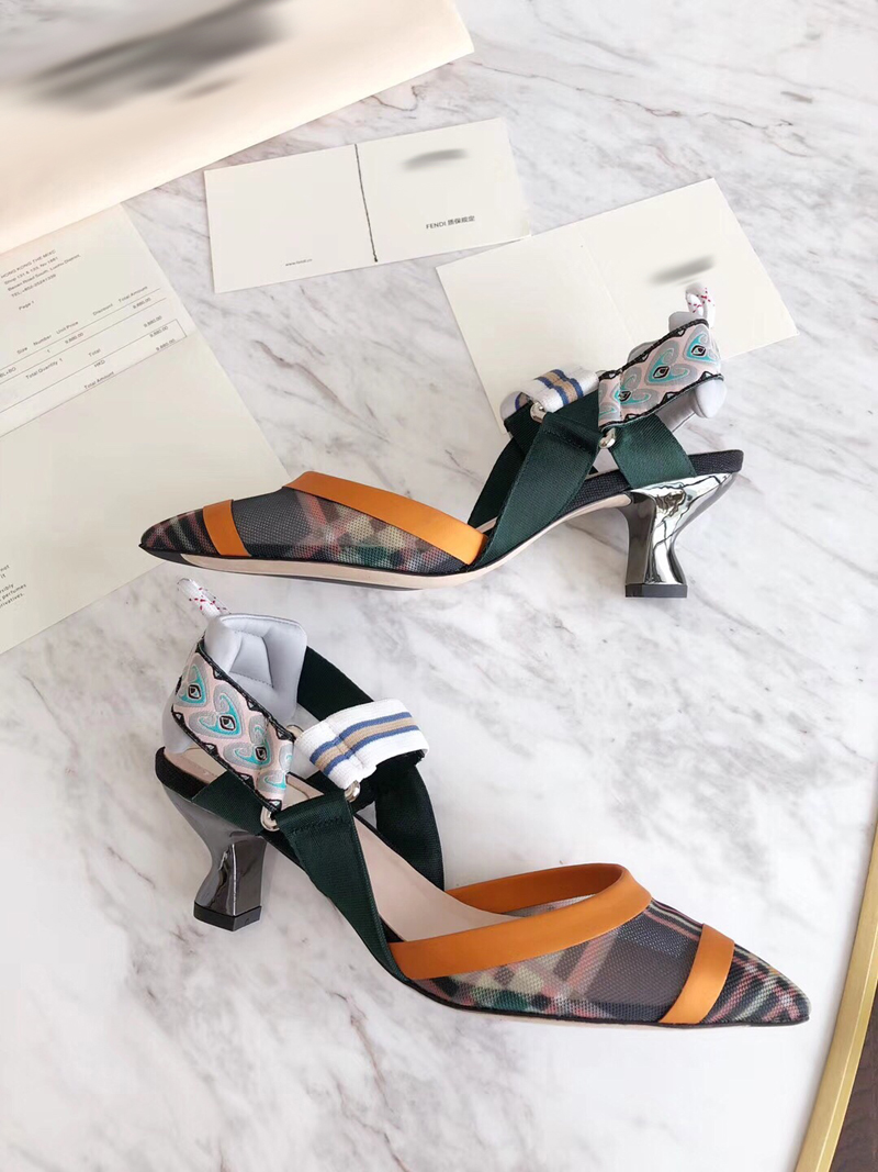 

2021 Good Quality Fashion Women Luxurys Designers Shoes Designer Sandals Womens Luxury High Heels Sandal Dress Shoess With Box Size 35-41 -H310, Orange