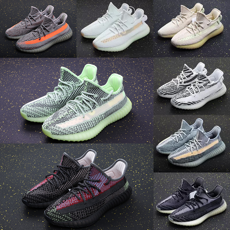 

2022 kanye V2 west shoe Static Reflective casual shoes 3M Belgua 2.0 Semi Frozen Butter Yellow Blue Designer Men Women yeezys yeezy boost 350 350v2 Sneakers size 47, I need look other product