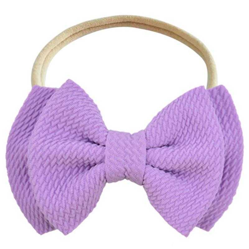 Baby Headbands Children Headband Baby Bow Knotted Hair Band Solid Color Elastic Hair Band DHL 