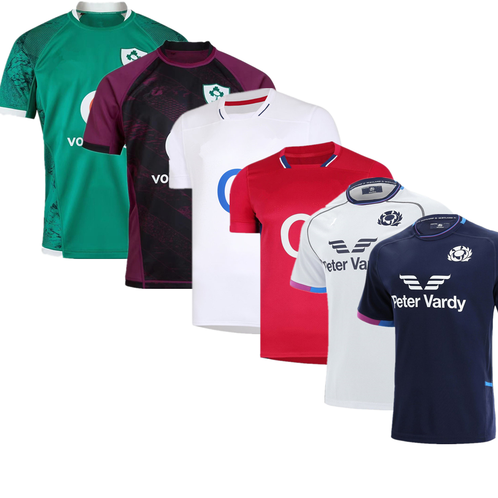 

2022 Ireland Scotland Italy Welsh Rugby jersey HOME away Shirts 6 Nations Best quality Six Nations SCOTLAND Wales Rugby shirt Jerseys, White;black