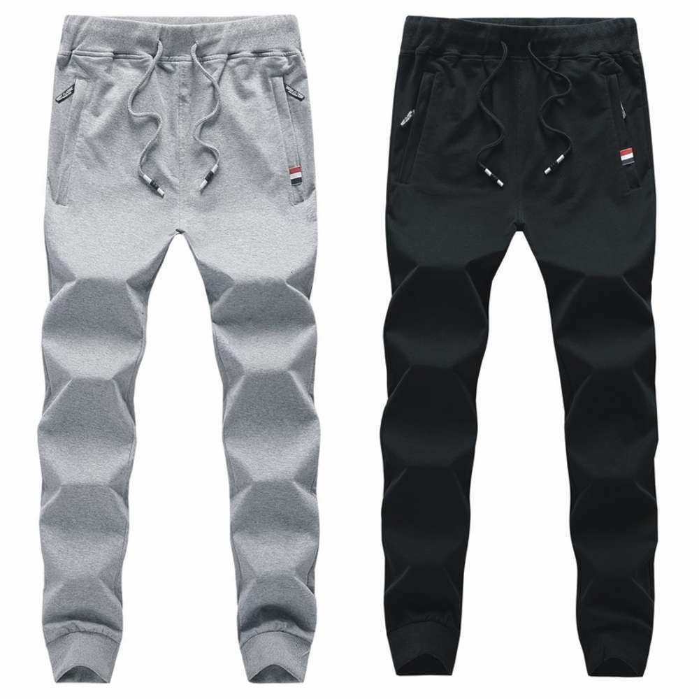 

Large spring and autumn leisure youth sports Leggings men's loose knitted pants, Blue