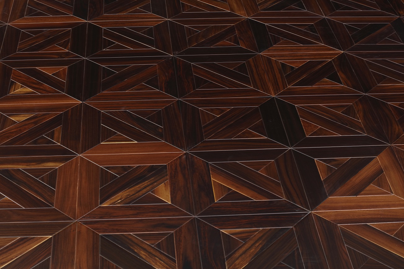 Black Rosewood flooring Marquetry inlaid parquet interior wall deco backdrops art woodworking carpet wallpaper Livingroom Furniture cover-image-404066573