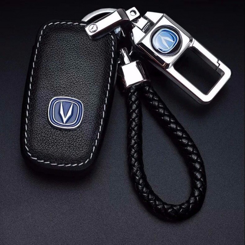 

Suitable for 20 Changan C75pu Blue Whale C55pu Metal C5pu Key Case, Red;blue