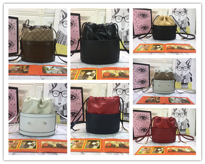 

Designer Luxury Bucket Bag 1955 Canvas & Leather Drawstring 602118 Beige White Shoulder Bag Size:22*25*12cm, Don't pay it
