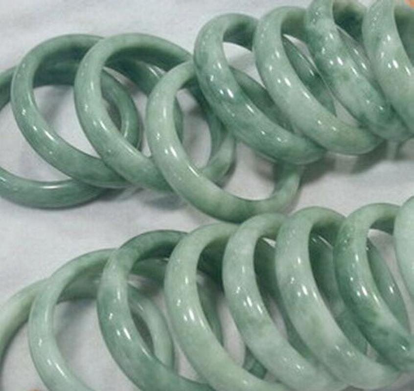 

Bangle 10PCS Wholesale Asian 100% Natural Jade Jewelry Bracelet Inside 58mm-62mm
