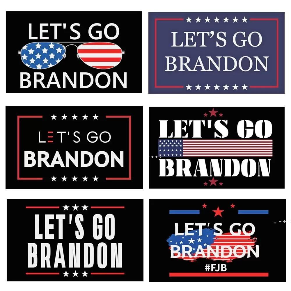 

New Let's go Brandon Trump Election Flag single Sided Presidential Flag 150*90cm Wholesale seaway GWF11425