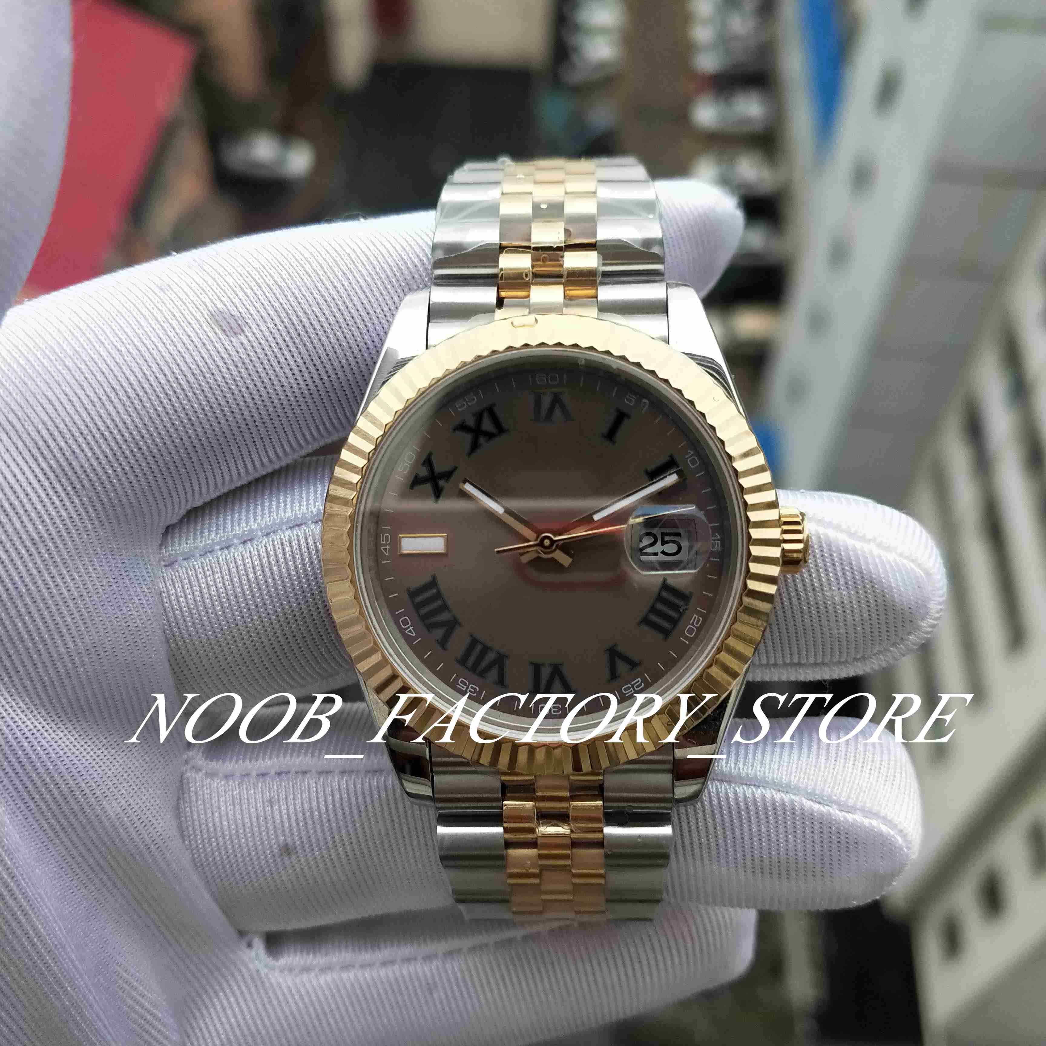 

Super BP Factory Watch photograph V2 Version Cla.2813 Automatic Movemen New BRACELET Sapphire Glass 41 mm Yellow Gold men Watches diving Wristwatches With Gift Box, 01