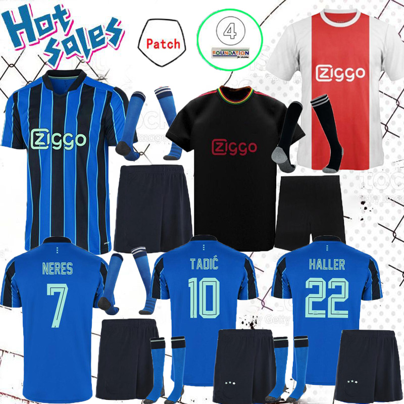 

HALLER TADIC soccer jerseys 2021 2022 NERES KLAASSEN TRAORE PROMES CRUYFF men kids kit 20 21 22 football uniforms, Wine red