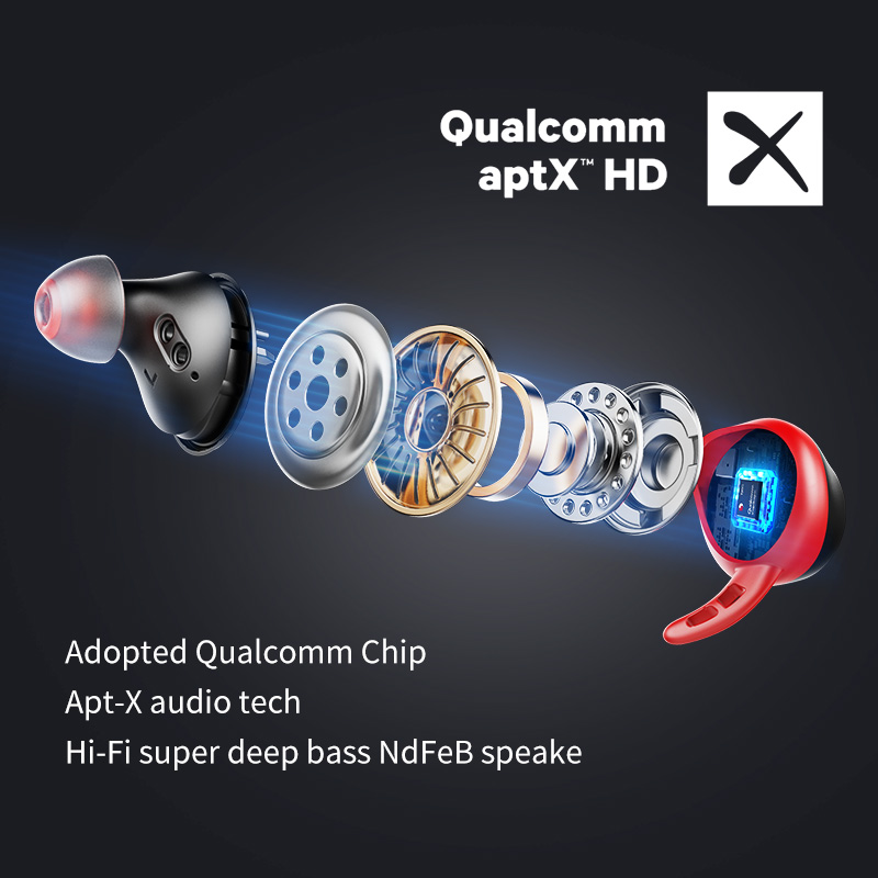 

mifa X11 TWS Ture wireless Earbuds apt-X bluetooth 5.0 earphone IPX7 Waterproof CVC 8.0 noise reduction 100H Play time