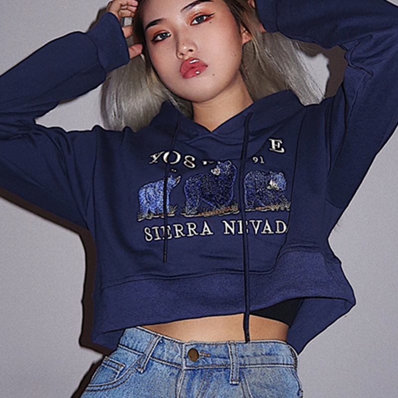 

2021 New Embroidered Letter Design Cut-out Hoodies Women' Sweatpants France Casual Autumn Loosened Thin Waist Streetwear Kawaii K59x, White