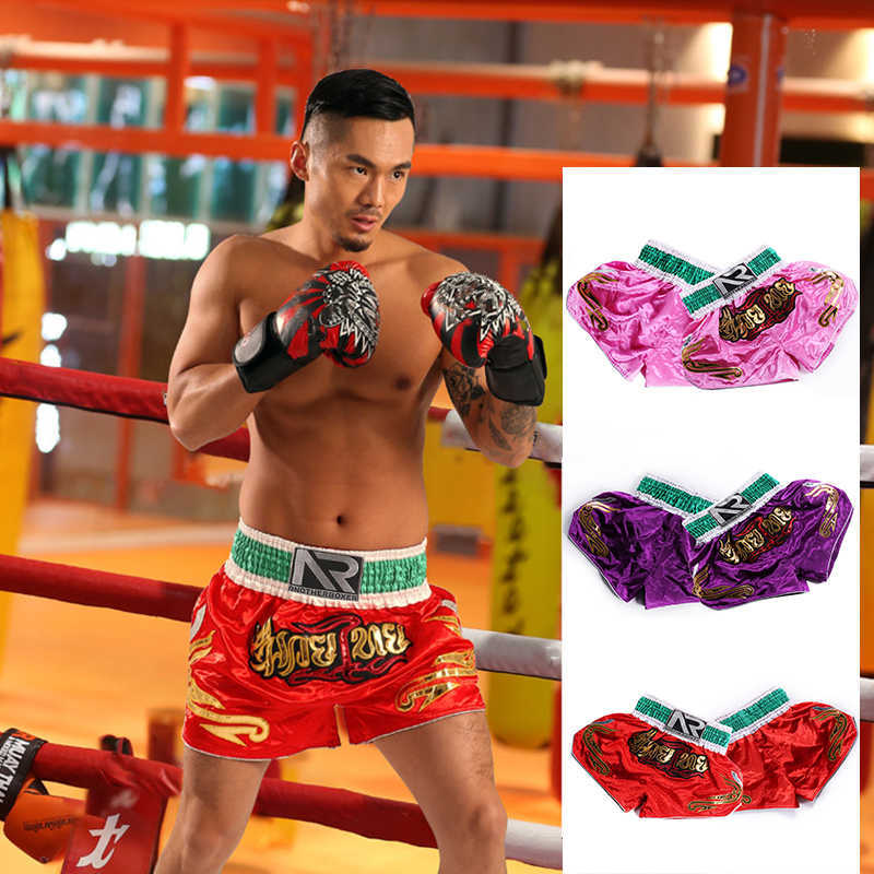 

Kickboxing Men' kids Boxing Pants Printing MMA Shorts Fight Grappling Short Tiger Muay Thai Boxing Shorts Clothing Sanda X0705, Style 3