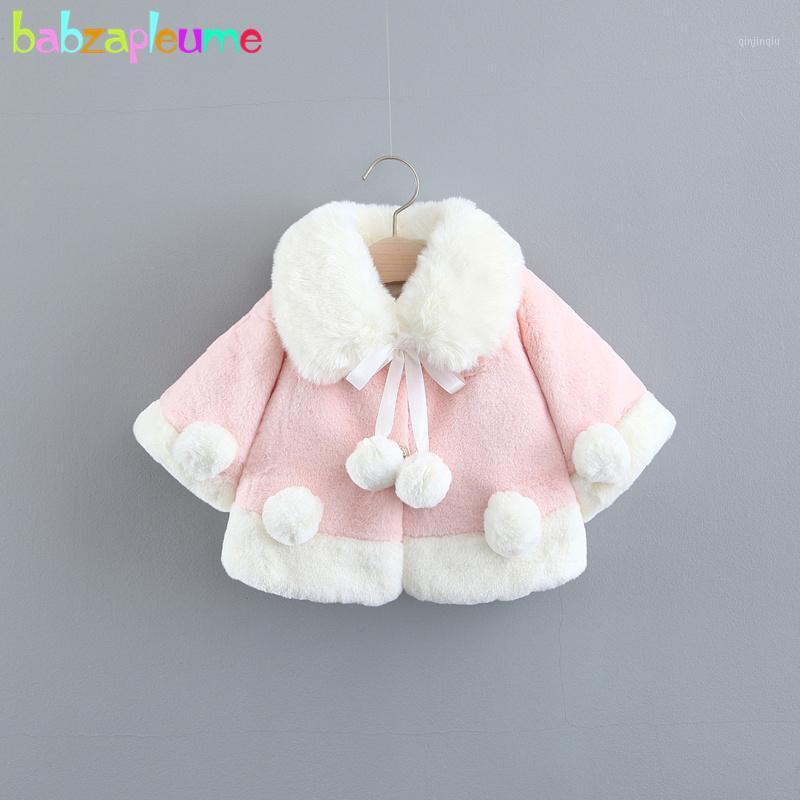 

Jackets Babzapleume Autumn Winter Toddler Girl Outfits With Faux Fur Coat Plus Thick Velvet Warm Soft Shawl Baby Outerwear 022, Blue;gray
