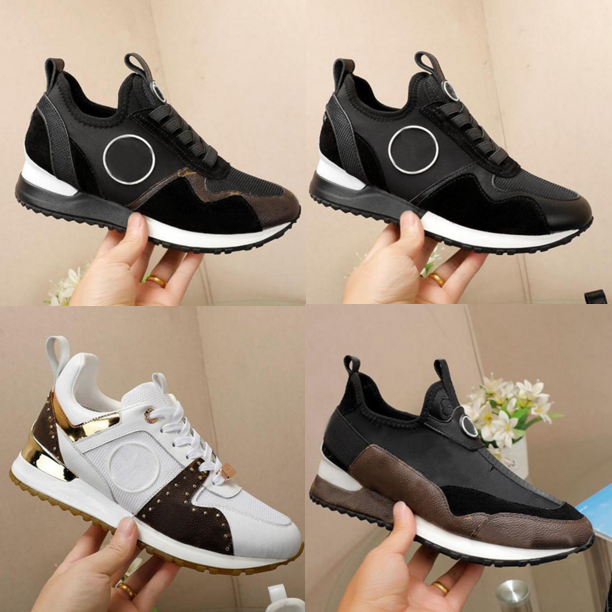 

New Run Away Casual Shoes Designer Men Women Calf Leather Sneaker Mesh Mixed Color Trainer Retro Splicing Stylist Shoe Unisex Sneakers With Box EUR 35-46
