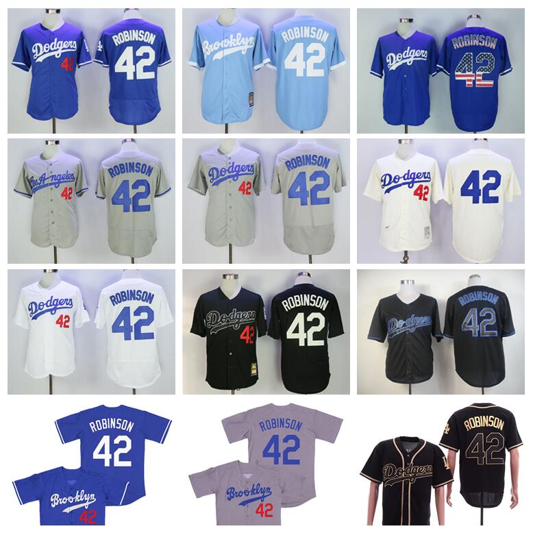 

Top 1955 Vintage Baseball 42 Jackie Robinson Retro Jersey Team Cool Base Blue White Grey Beige Black All Stitched Retire Cooperstown