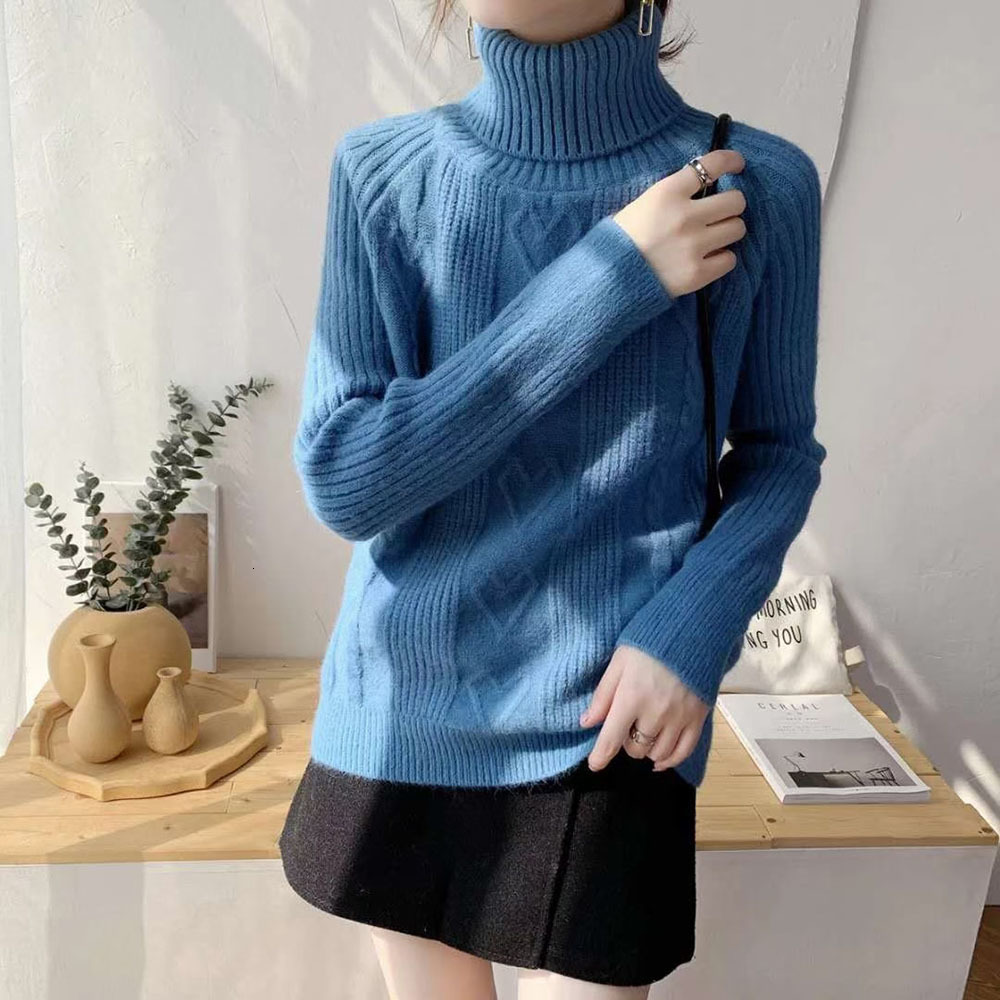 

New Fashion Sweater 2021 Hot Selling Warm Thick Knit Cardigan Direction at the Bottom of Women's Winter Shirt Spring Qzzw, Beige