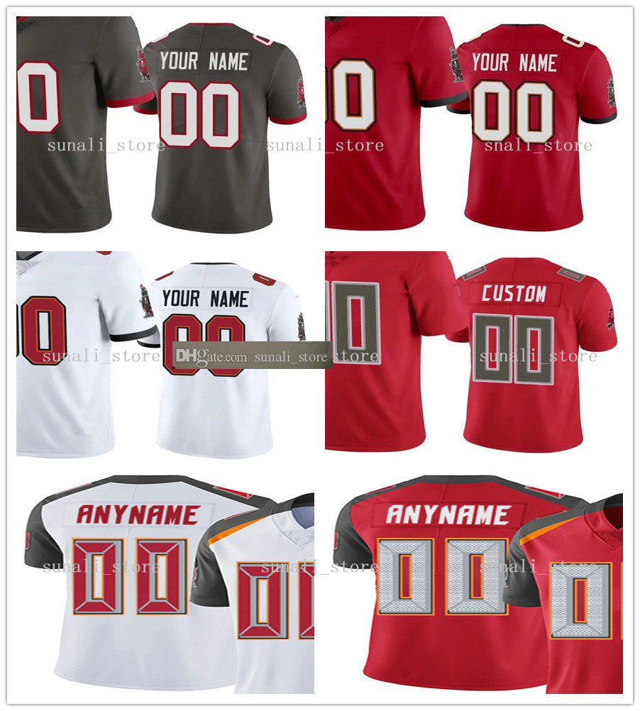 

Sewn 2021 58 Shaquil Barrett 24 Carlton Davis III 23 Sean Murphy-Bunting 31 Winfield Jr 33 Whitehead 8 Pinion 3 Succop 50 Vita Vea Jerseys, Black;red