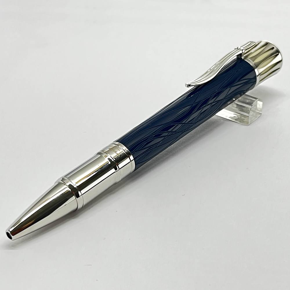 

YAMALANG Luxury Classic Pen White/Black Leather Barrel/Green Lacquer Ballpoint Pen High Quality Silver/Golden Clip Writing Smooth, As shown picture