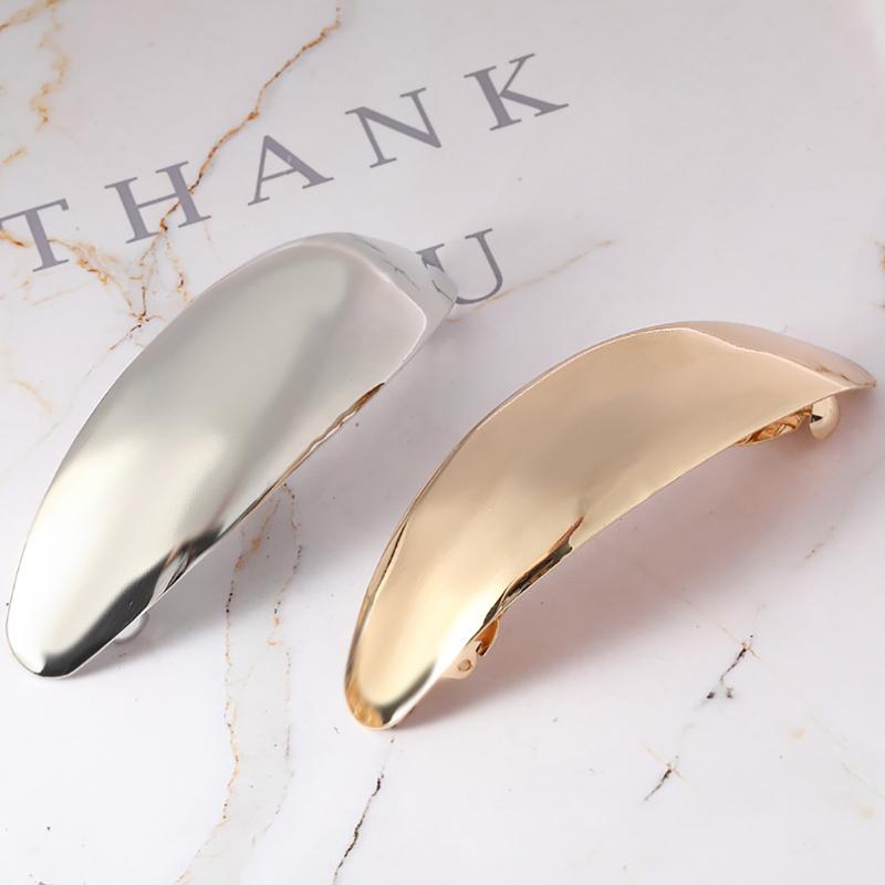

Hair Accessories Metal Clip Fashion Vintage Rectangle Barrette Geometry Big Irregular Headwear