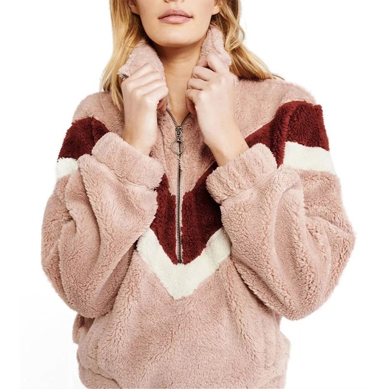 

2021 New Autumn Winter Pullovers Sweatshirt Women Long Sleeve Harajuku Keep Warm Sweatshirts Female Fashion Pullover X94y, Pink