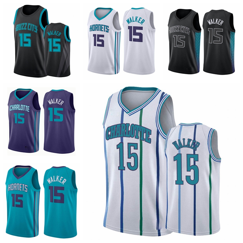 

Charlotte Hornets MEN Kemba Walker City NBA Black Icon Basketball Jersey