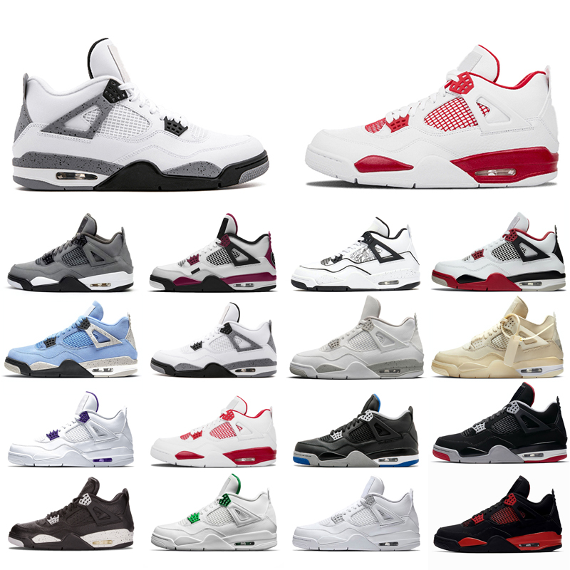 

2021 new basketball shoes 4s man White Oreo nice University Red Blue Travis Sail Thunder Olivia Kim Black Cat Taupe Haze Pine Green Pure Money Neon Grey Bred purple, Diy