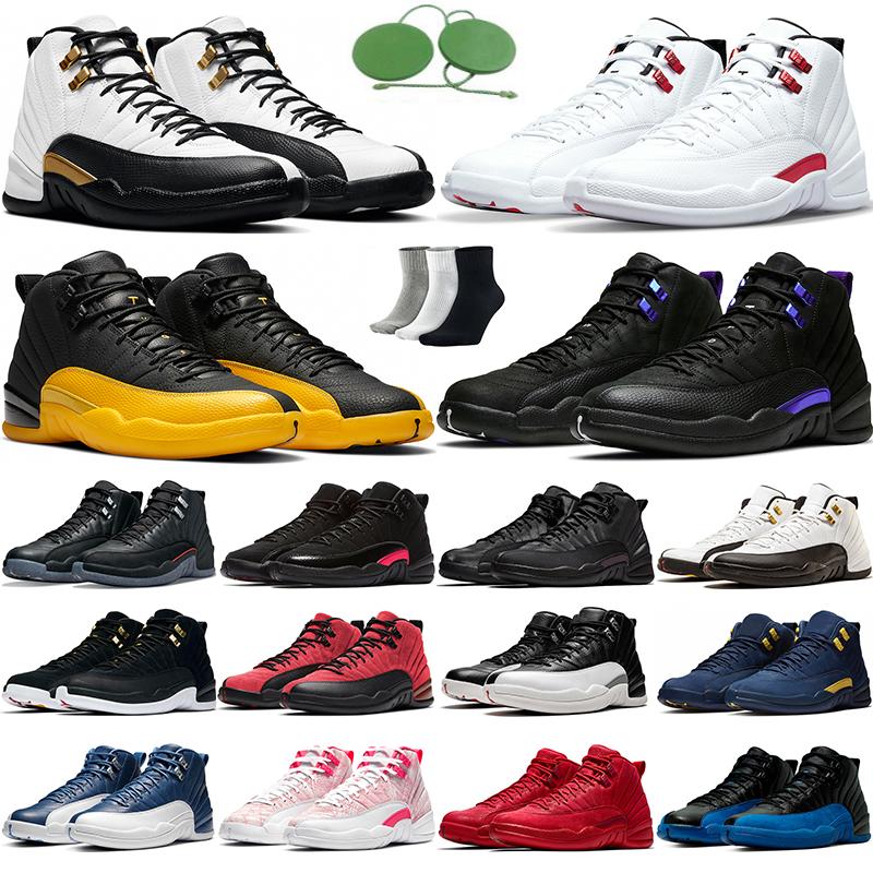 

Jumpman 12 retro 12s Royalty Taxi basketball shoes Utility University Gold Mens trainers Dark Concord Indigo Blue FLU GAME Royal Wolf Grey playoff NYLON, 47