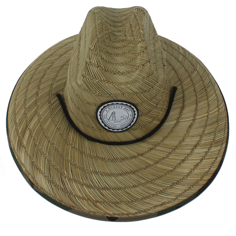 

Handwork Women Men St Summer Beach Sun hat Outdoor Summer Wide Brim Camouflage Jazz Panama Kahuna St Lifeguard Hatg, Khaki