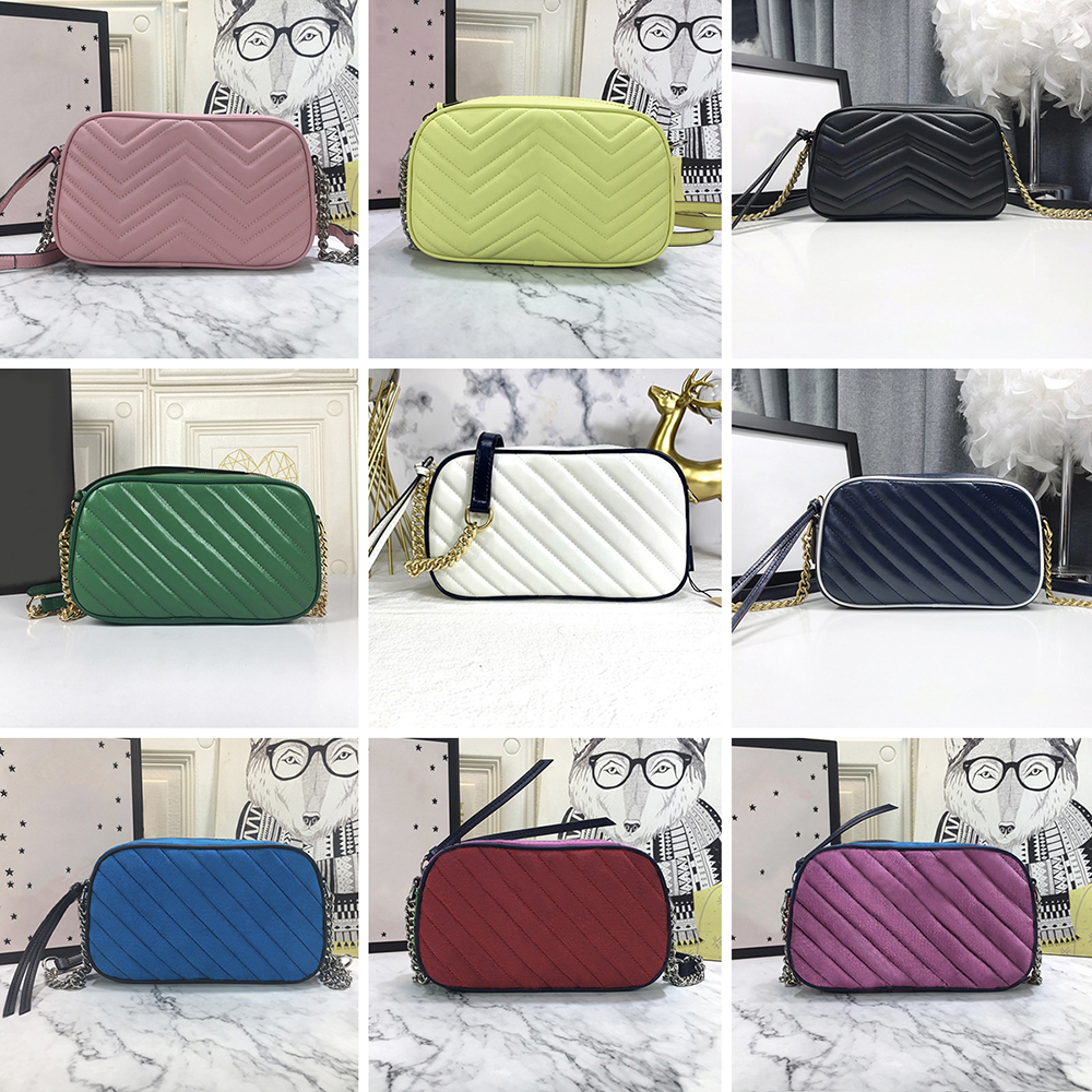 

Luxurys Designers Shoulder Bags Women Fashion Sewing thread Camera Handbag Woman Temperament Leather Chain Crossbody Bag Totes Coin Purse