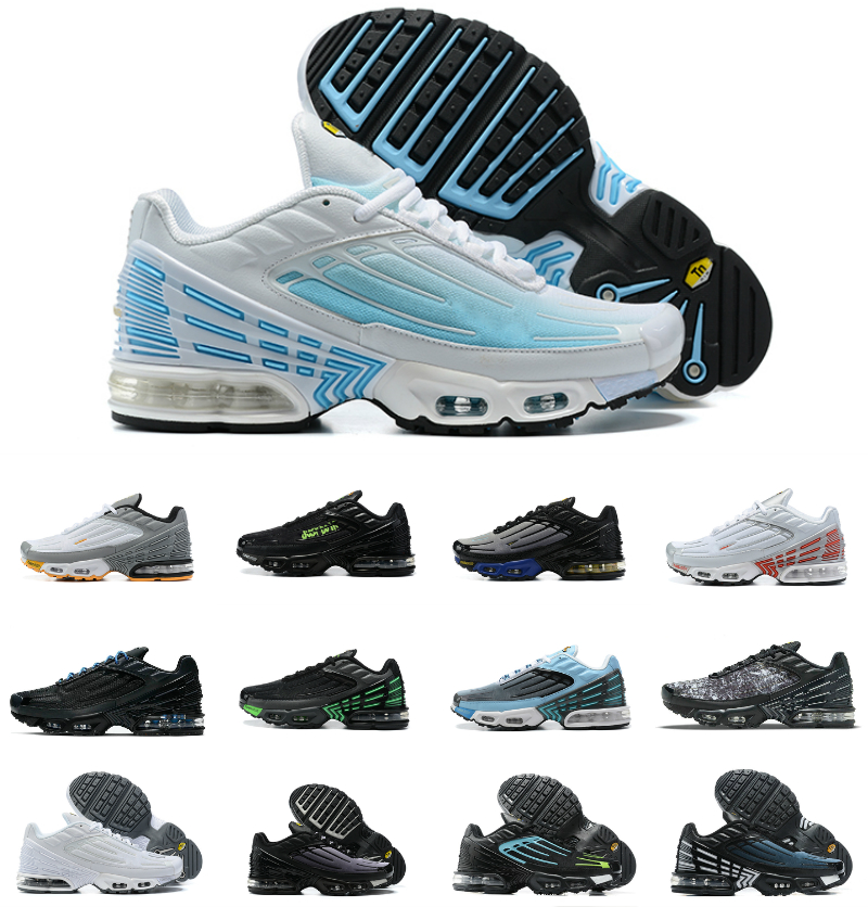 

TN Plus Tuned 3 running shoes Topography Pack triple black Graphic hyper og classic neon men women trainer Multi Wolf Grey Orange White Aquamarine Laser Blue Sneakers, Bubble package bag