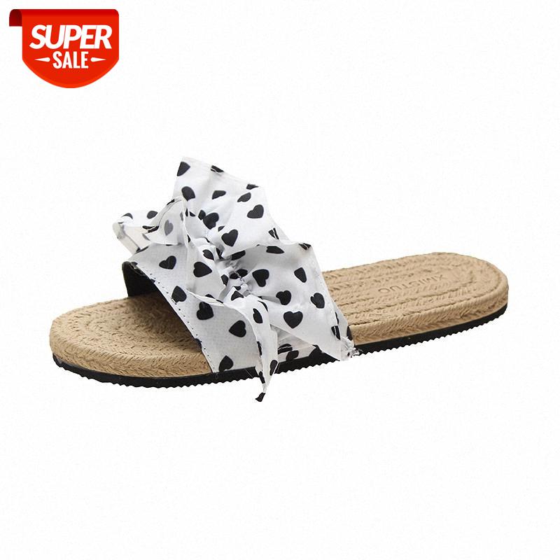 

Women Slippers Ladies Summer Slippers Ruffles Print Slides Flat Shoes Beach Sandals Female Flip Flops Casual Shoes #xd37, Black