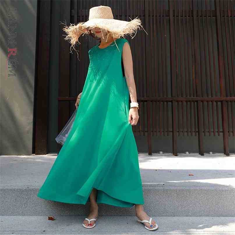 

Women' Gray Plus Size Mid-length Dress Round Neck Short Sleeve Temperament Casual Fashion Trendy Summer 2E1317 210526