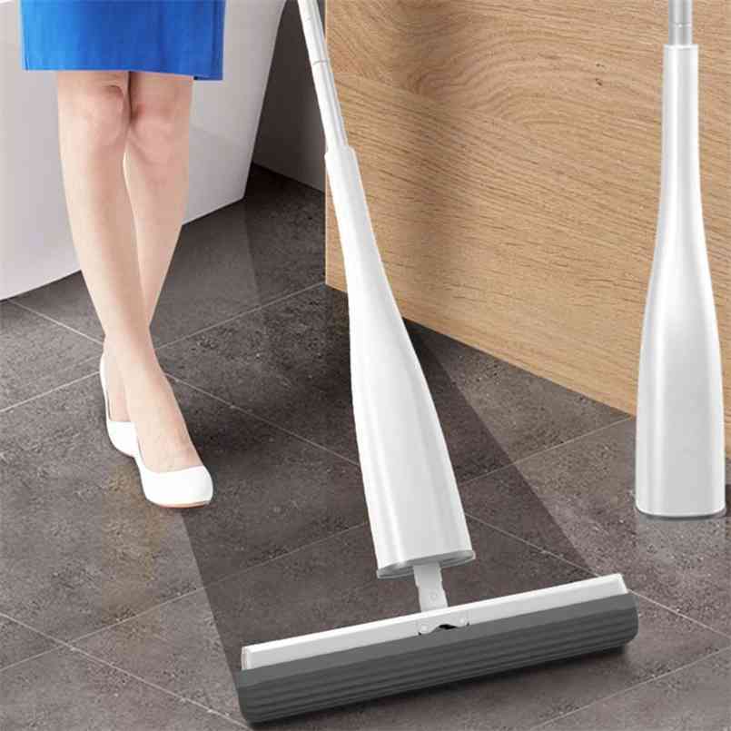 Yocada Automatic Self-Wringing Mop Flat with PVA Sponge Heads Free Hand Washing for Bedroom Floor Cleaning 210908-image-728485330