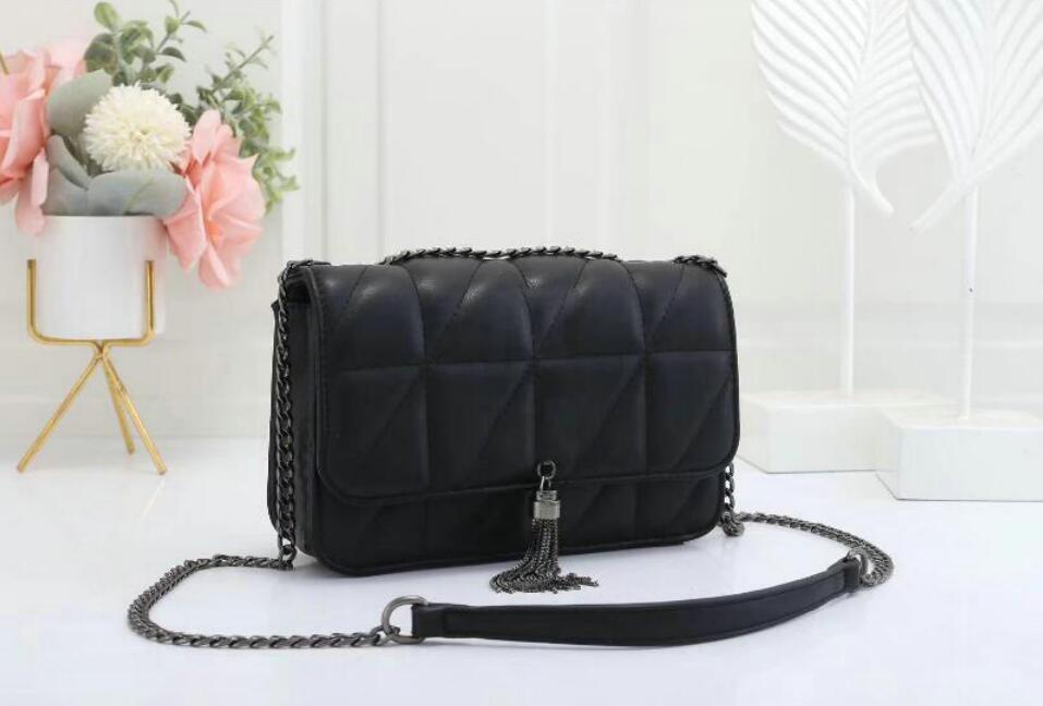 

Crossbody Bags Tassel Camera Classic Purse Womens Single Bag Shape Handbags Shoulder Fashion Seam Flap Messenger Bag Quilting Purse, Black
