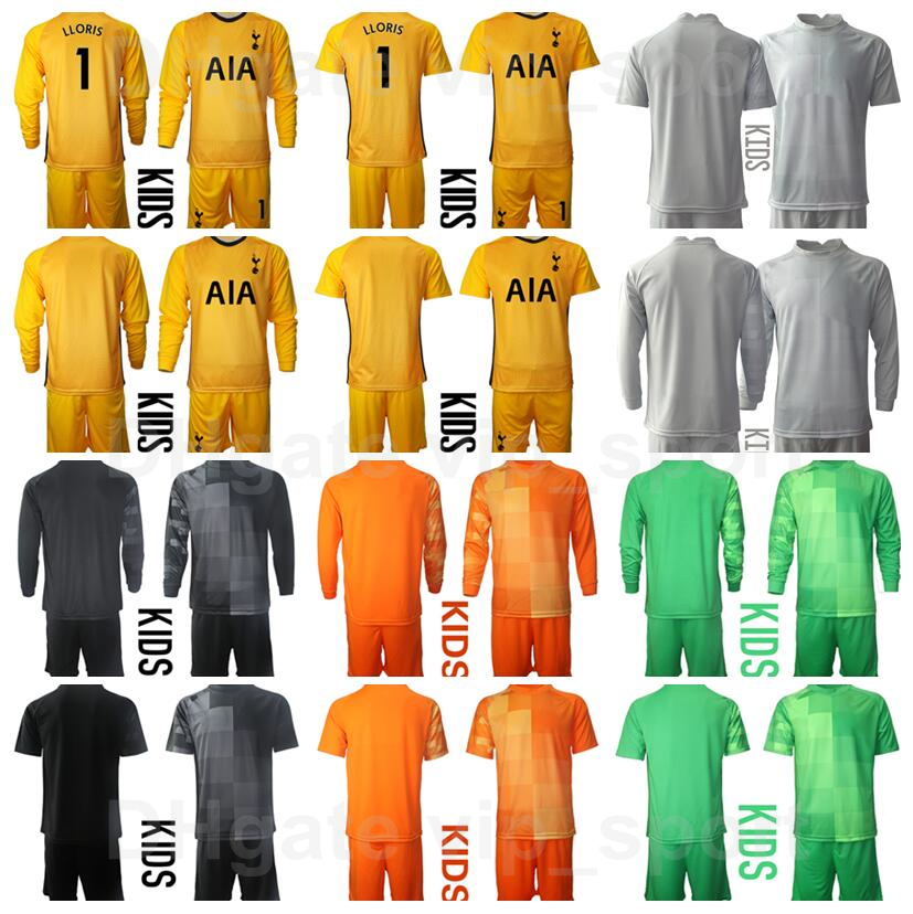

Kids Goalkeeper GK Youth 22 Paulo Gazzaniga Jersey Set Children Soccer 1 Hugo Lloris 13 Michel Vorm Goalie Red Green Black Orange Yellow Grey Football Shirt Kits ReCi, Kids yellow