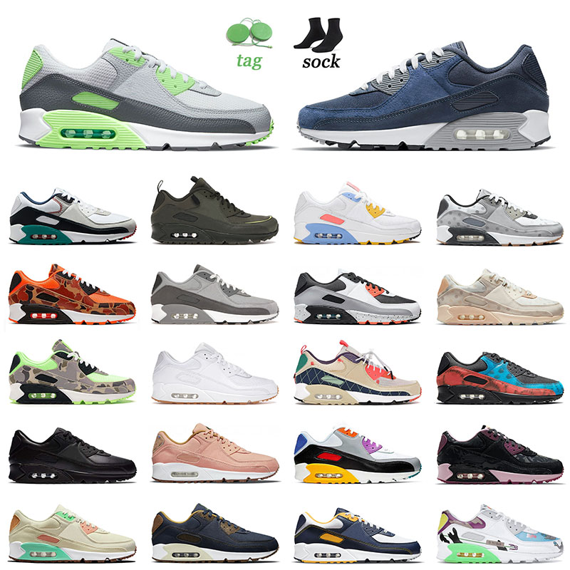 

90s Mens Women Running Shoes Split Aquamarine Natural Cork USA Obsidian Surplus Cargo Khaki Trail Team Gold Infrared Sneakers Trainers, C13 grey 36-45