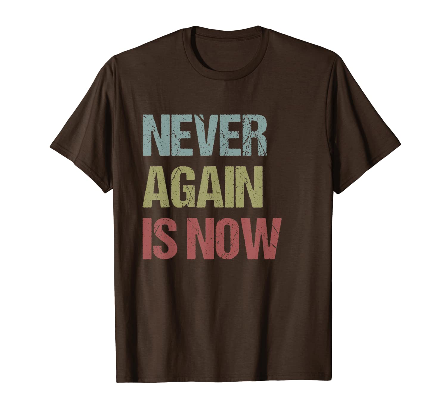 

never again is now - close the camps protest tee, White;black