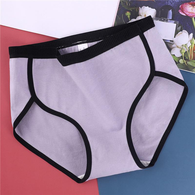 

Women's Panties Quality -XL Underwear Sexy Female Casual Solid Ladies Briefs Underpants, Black